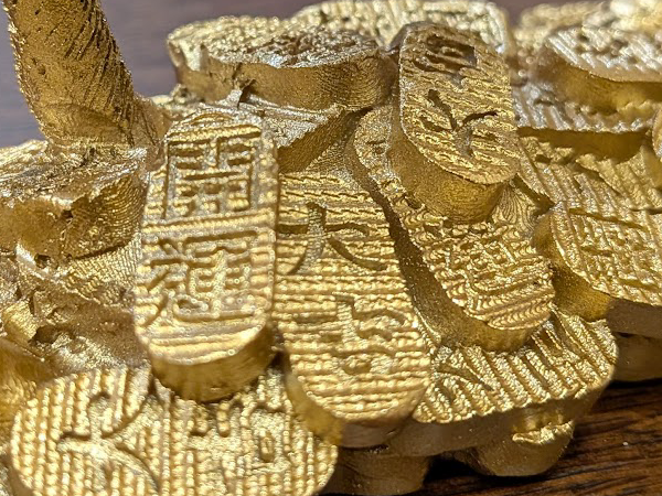金運黄金大明神(神馬)開運大吉小判