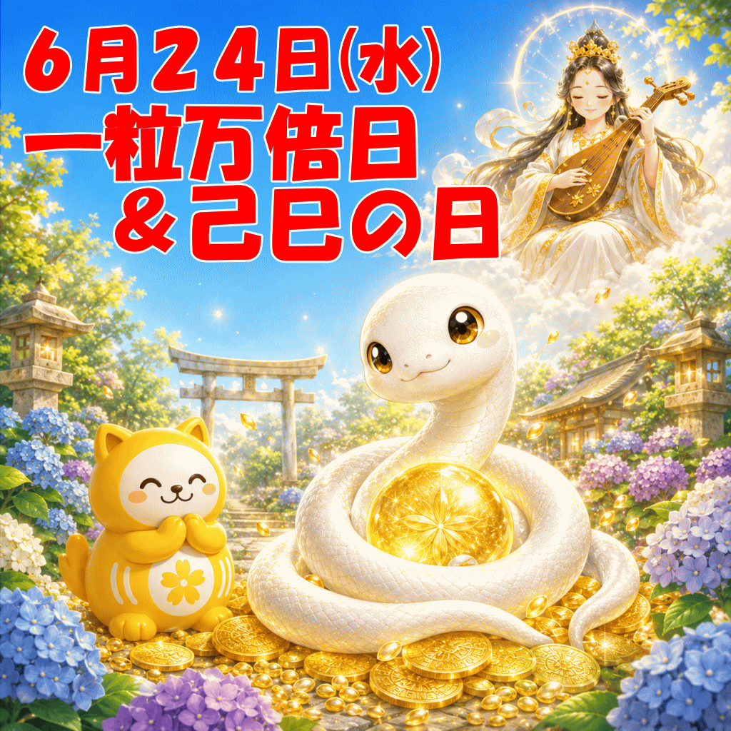 【本日限定】己巳の日×一粒万倍日に登場！白蛇神社ご祈祷済み「弁財勝運符」