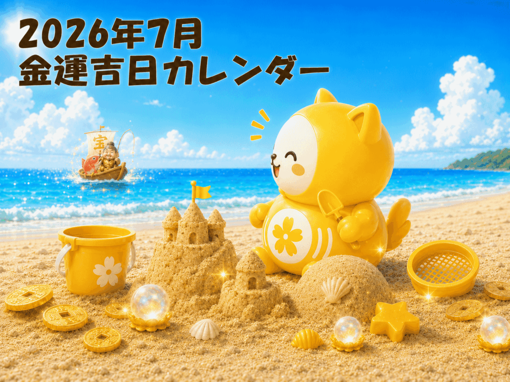 2026年7月（令和8年）の金運吉日はコチラ！大安・一粒万倍日・天赦日が重なる最強金運日に注目
