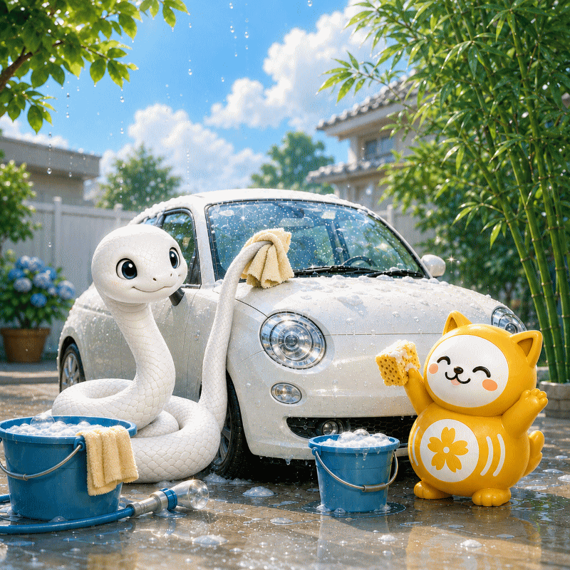 7月6日は「思いやり手洗い洗車の日」 辛巳 × 一白水星で迎える、清めた御縁に財運が満ちる日
