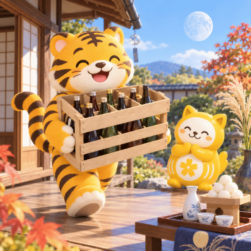 9月25日は「月見酒の日」 壬寅 × 一白水星 × 寅の日、中秋の名月を眺め、心豊かな時間へお金を活かす日